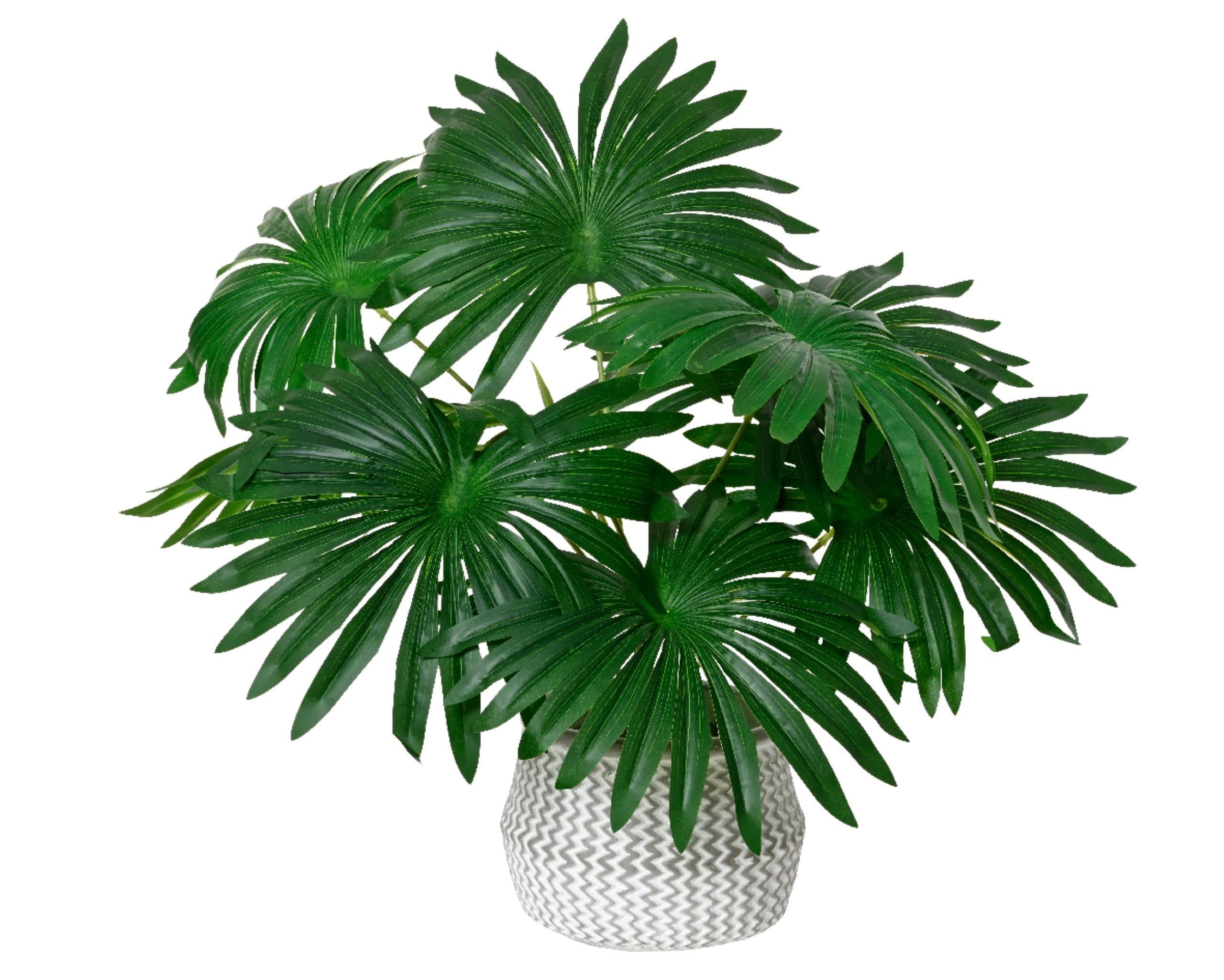 Kunstpflanze Palme Grün im Topf 50cm Dekorativ