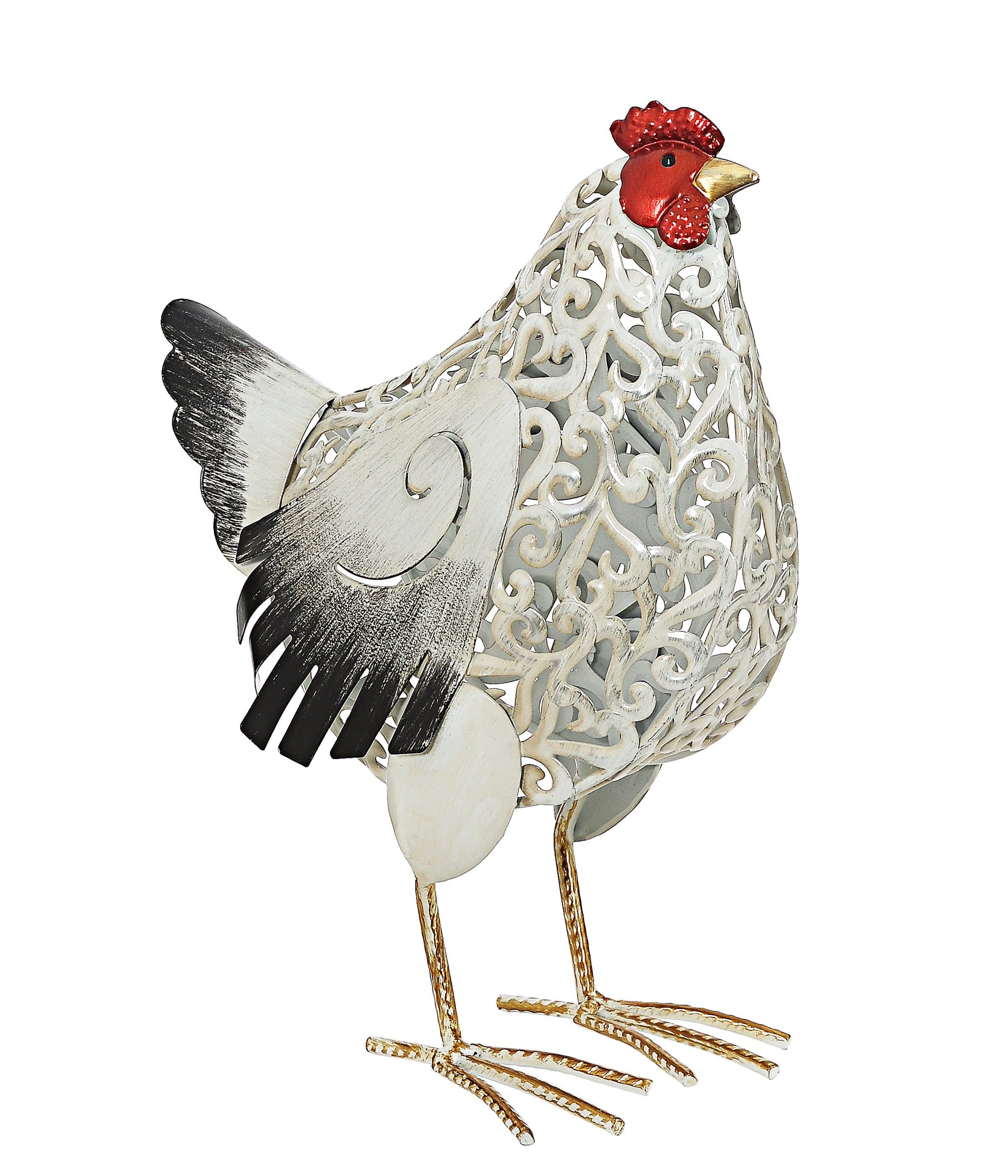Dehner Gartenfigur Huhn Gundel Metall