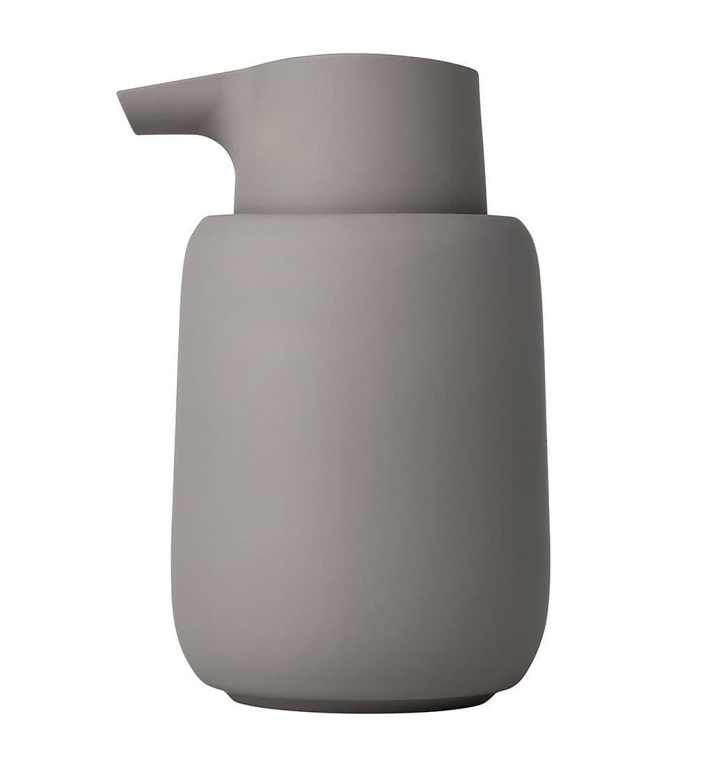 Blomus Seifenspender SONO Taupe Keramik Silikon
