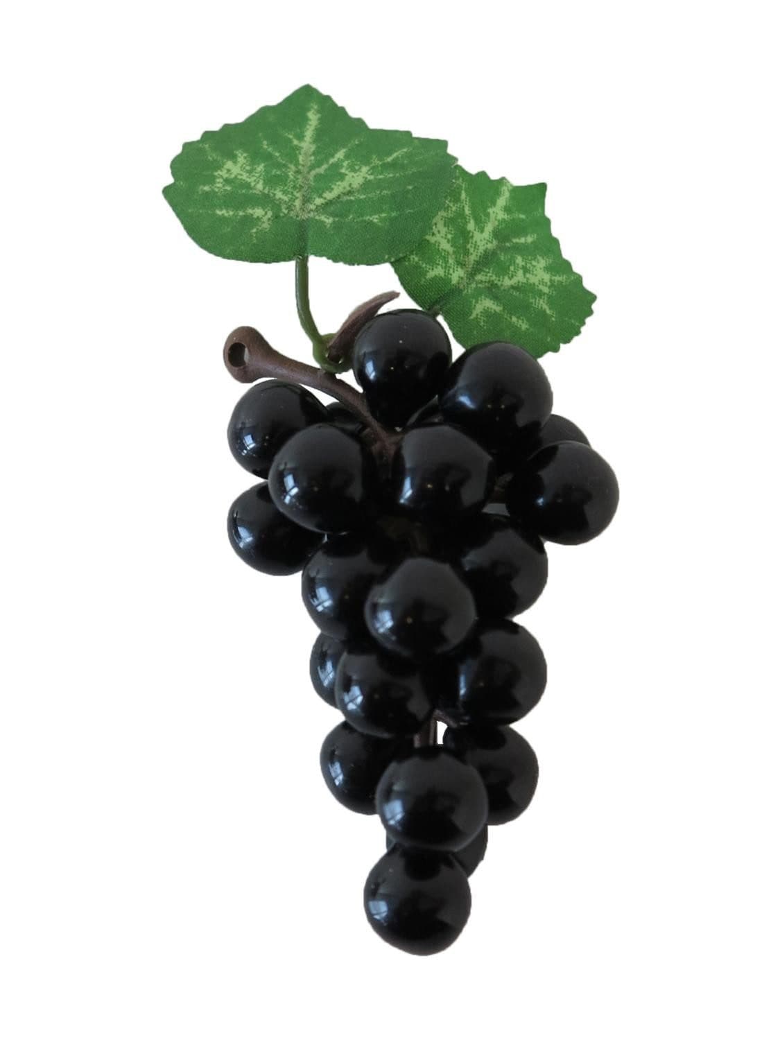 Kunstpflanze Künstliches Obst Weintrauben SHEBEI Schwarz