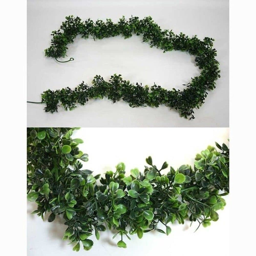 Kunstgirlande Buchsbaumgirlande 170cm Seidenblumen Roß