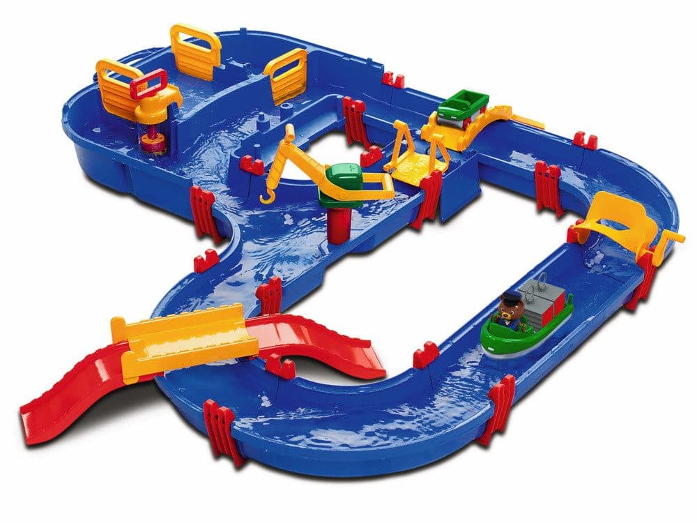 AquaPlay MegaBridge Wasserbahn mit Schleuse und Hafenbecken