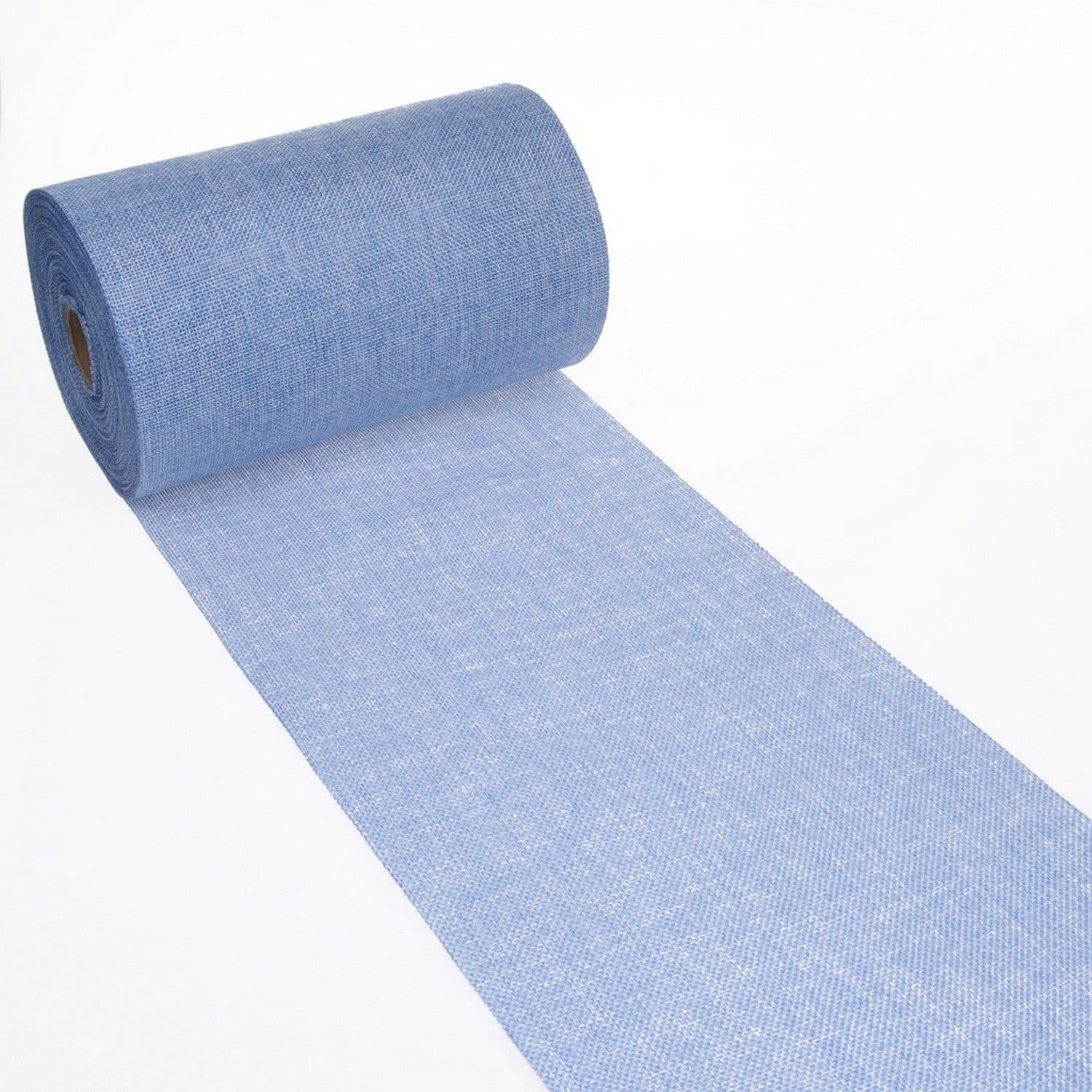 Deko AS Tischläufer Shabby Chic Hellblau Leinenoptik