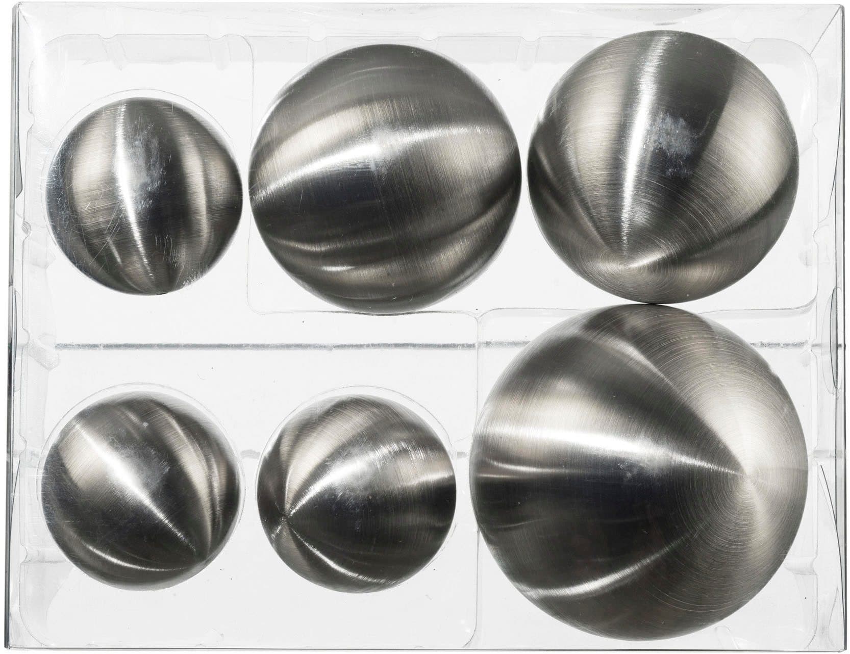 Creativ home Dekokugel Edelstahlkugel (6 St) Matt