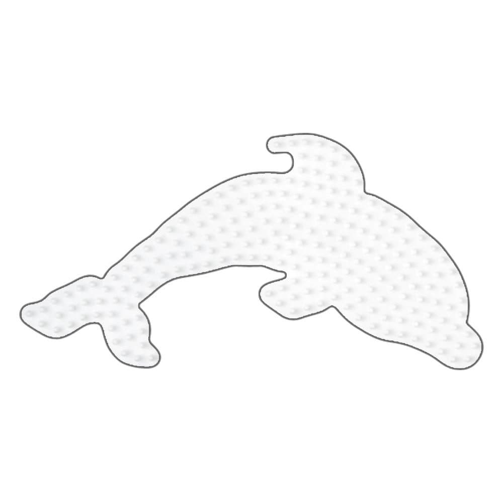 Hama Midi Bügelperlen Stiftplatte Delfin Weiß