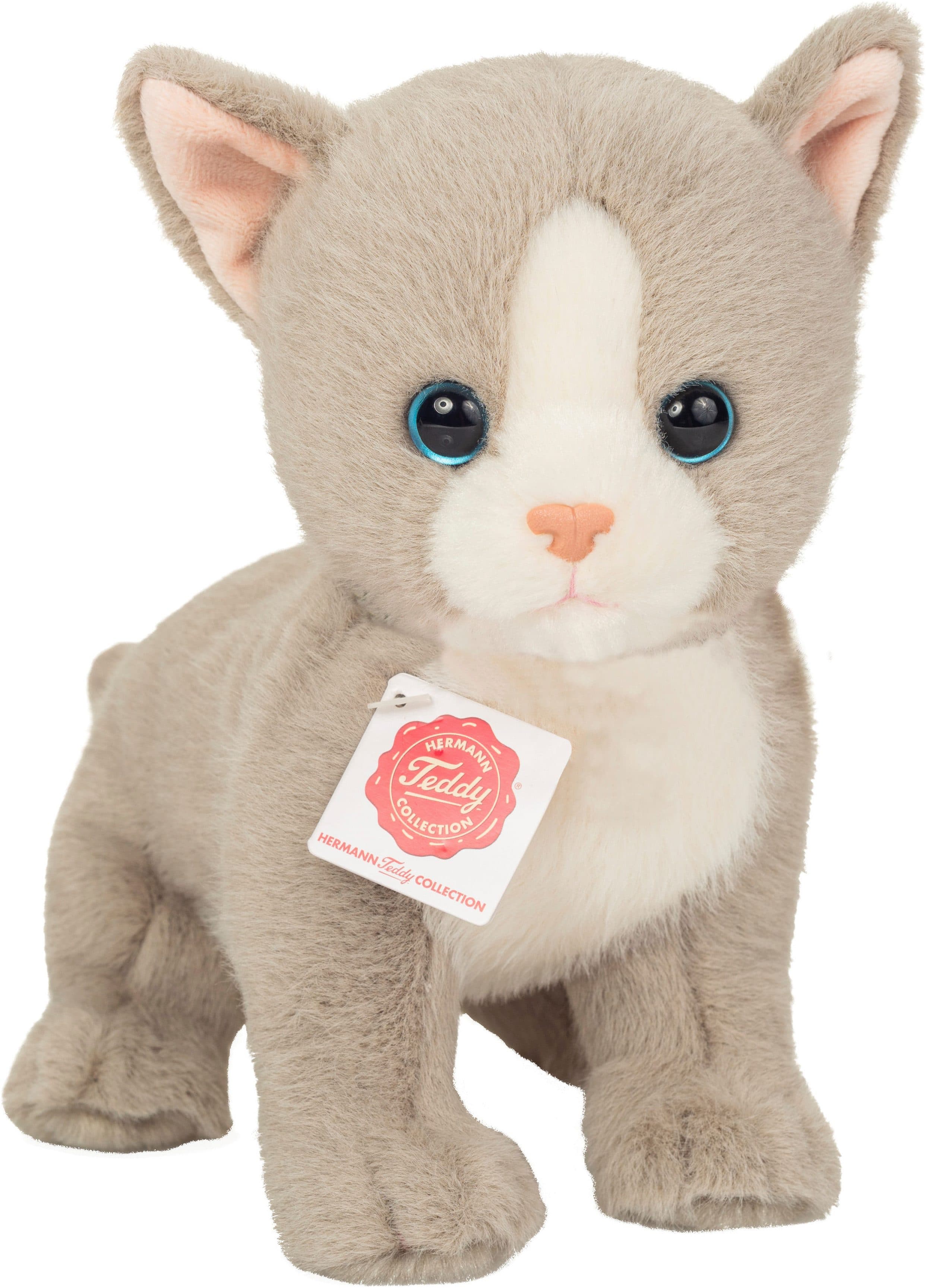 Teddy Hermann® Kuscheltier Babykatze Grau
