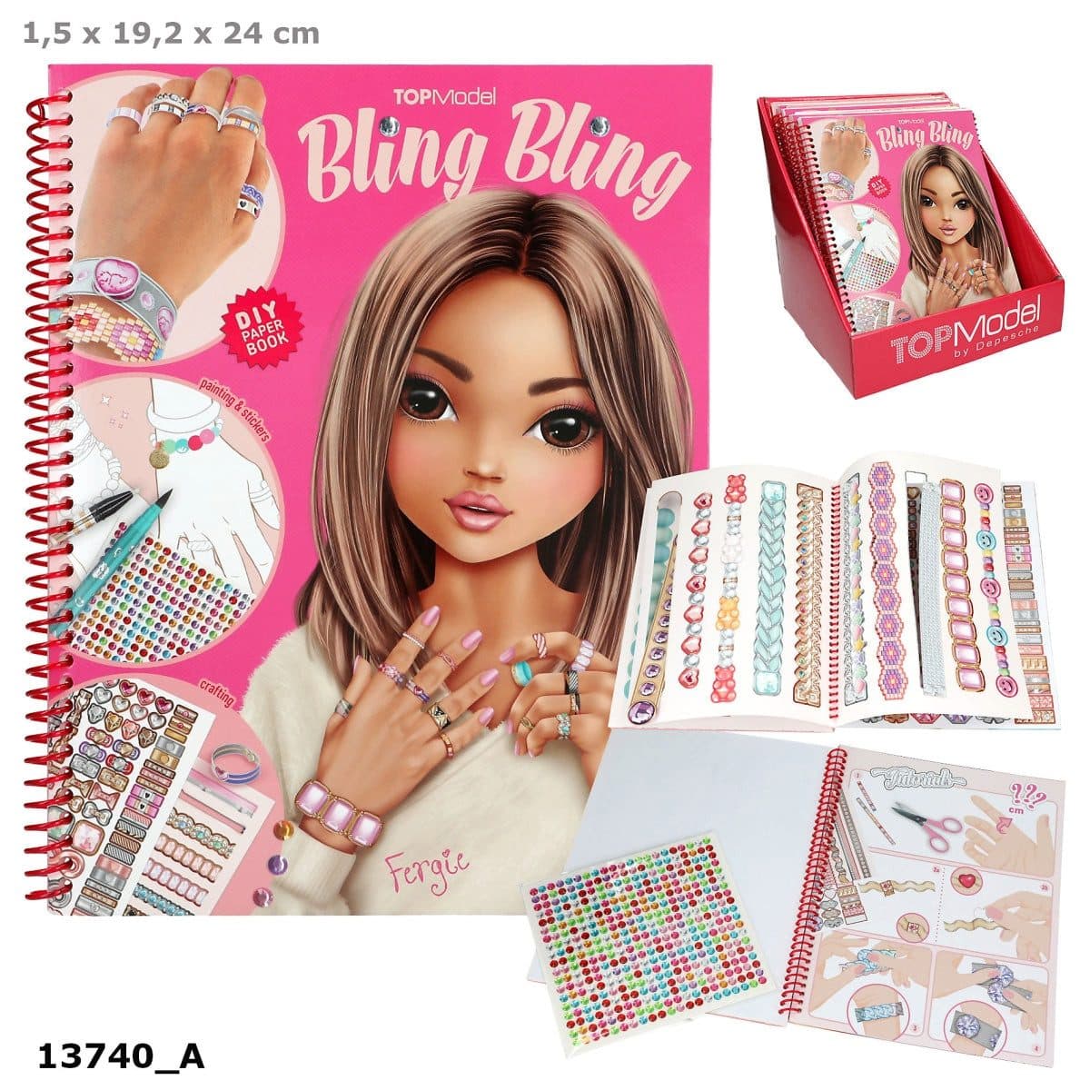 Depesche TOPModel BLING BLING Kreativbuch Schmuck basteln & ausmalen