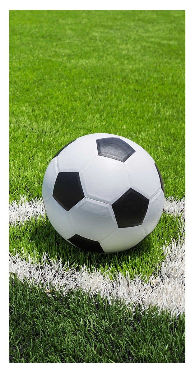 Jerry Fabrics Handtuch Sport Strandtuch Badetuch Fußball Frottee 140x70 cm