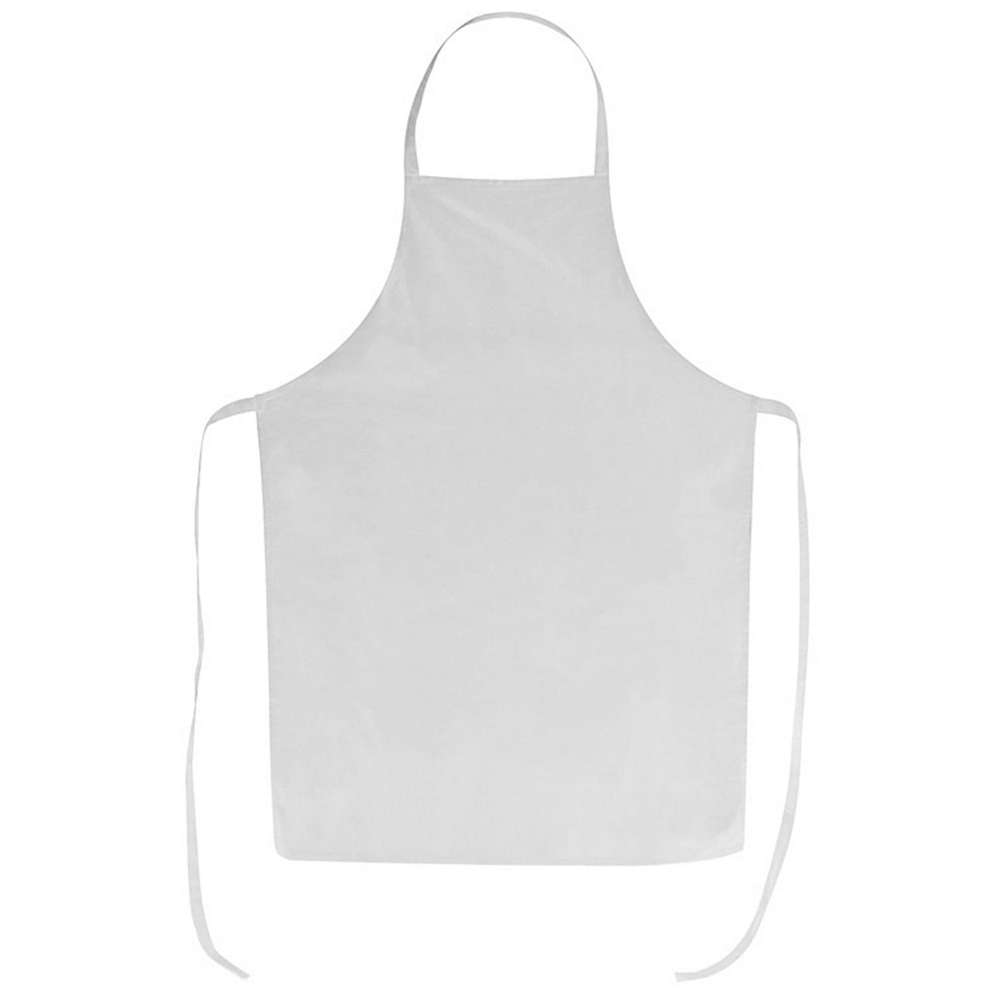 Macma Kochschürze Weiß Baumwolle 89x59cm