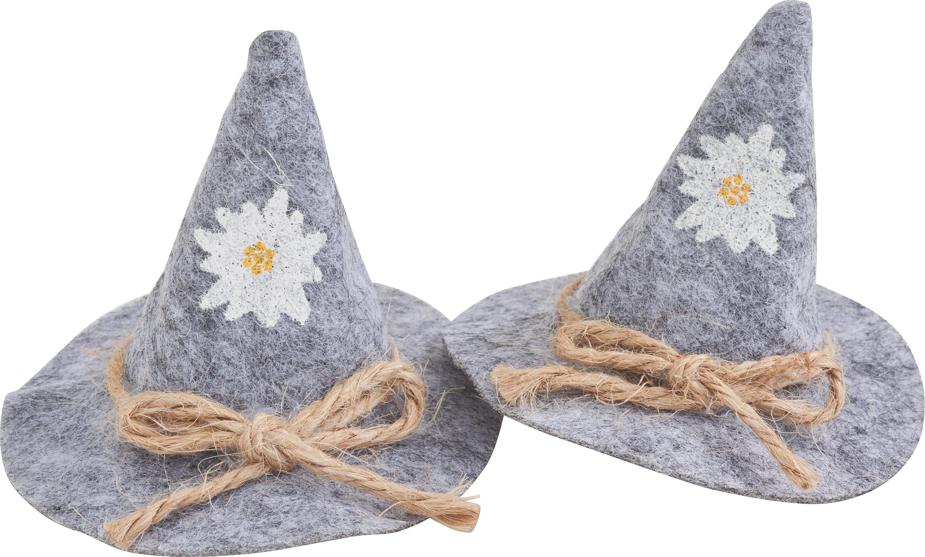 HobbyFun Miniatur Filzhut 2 Stück