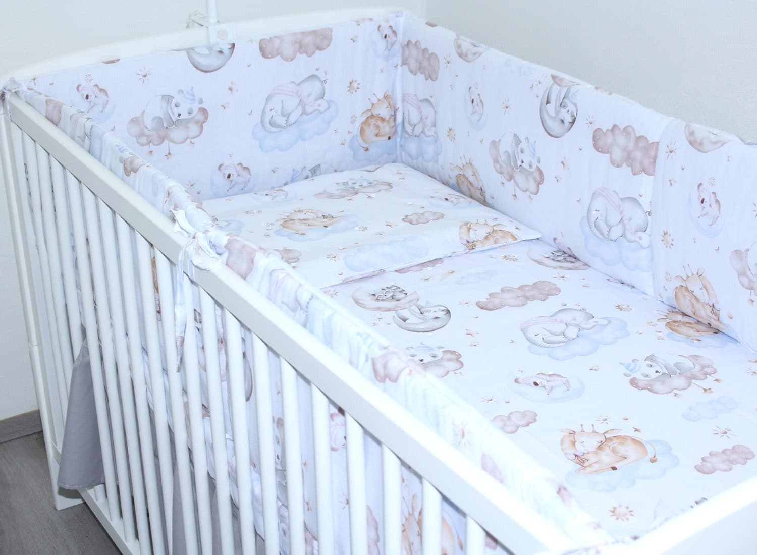 Primawela Bettnestchen 360 cm Bettumrandung Baby Bett Kinder Nest Kopfumrandung