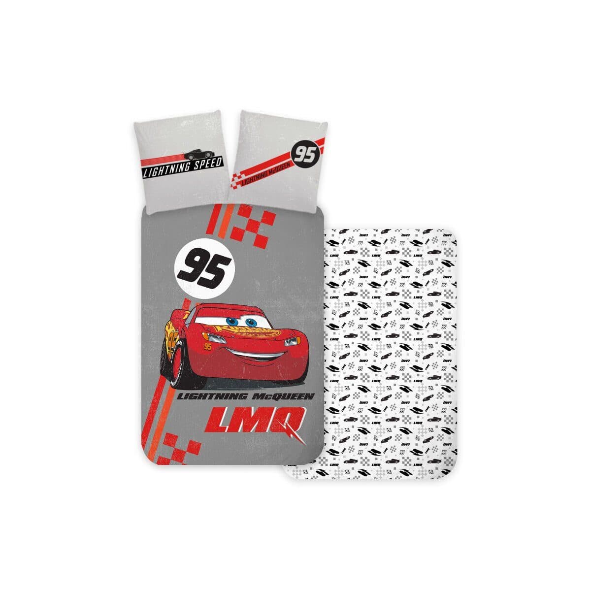Disney Kinderbettwäsche Lightning McQueen Rennwagen 100x135cm