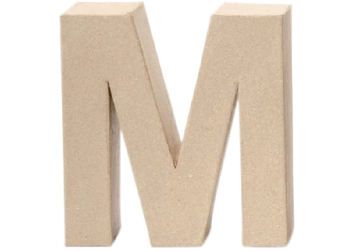 Glorex Papp-Buchstabe M 17,5 x 5,5 cm