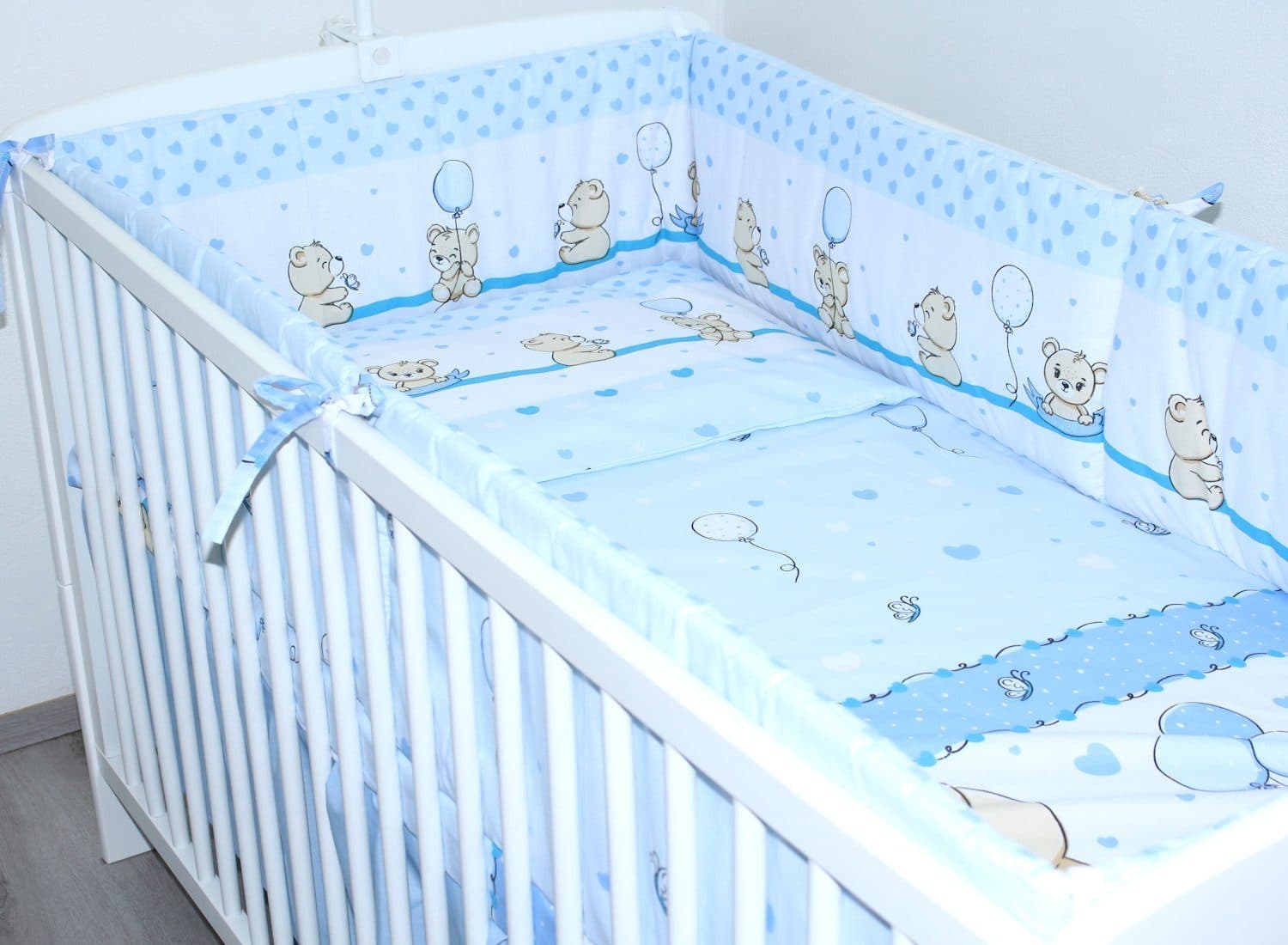 Primawela Bettnestchen 360 cm Bettumrandung Baby Bett Kinder Nest Kopfumrandung