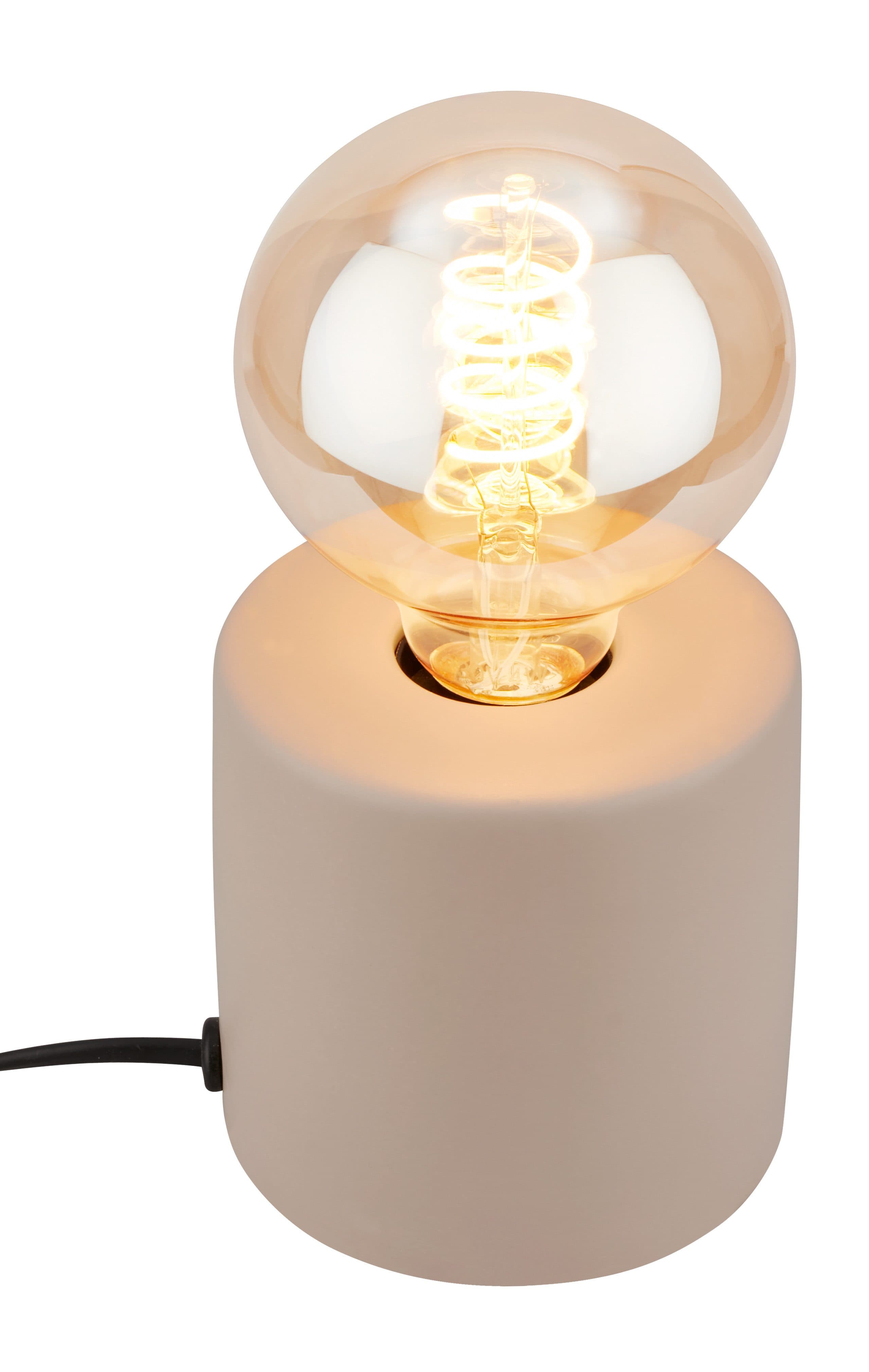 Briloner Leuchten LED Tischleuchte TUBO 7658011 Beige Keramik
