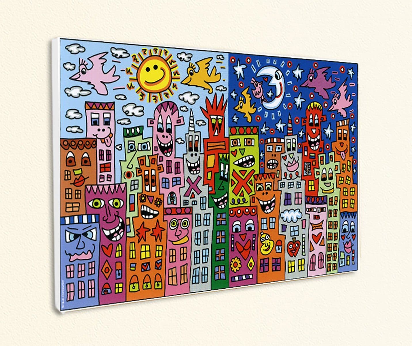 BillerAntik Kunstdruck Day or night - my city is bright