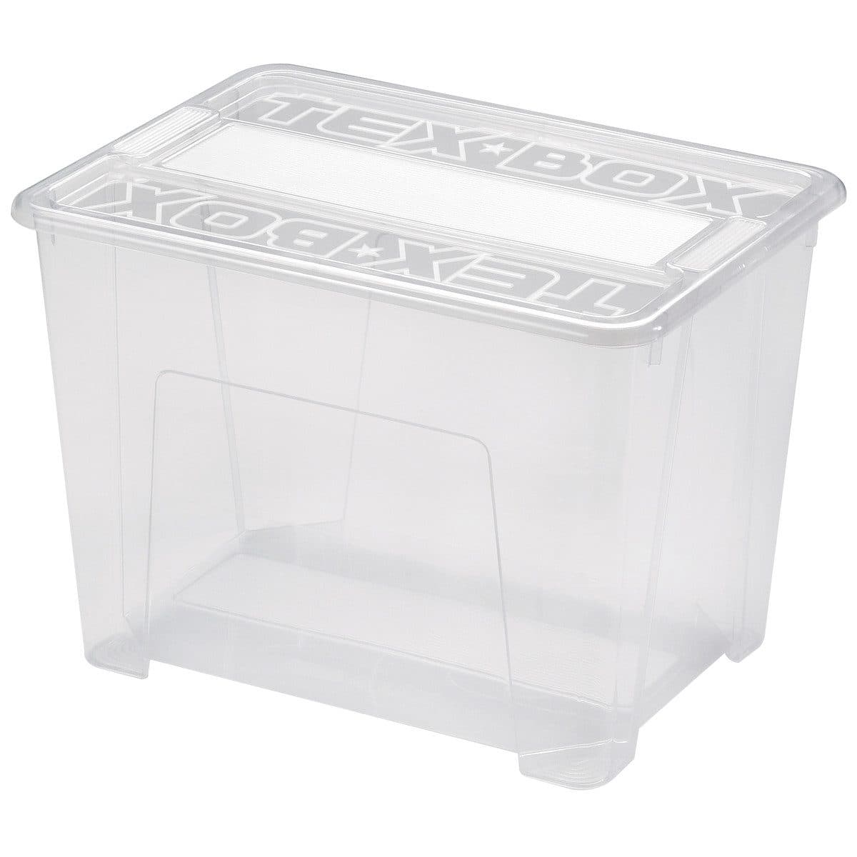 Heidrun TexBox Aufbewahrungsbox Transparent mit Deckel