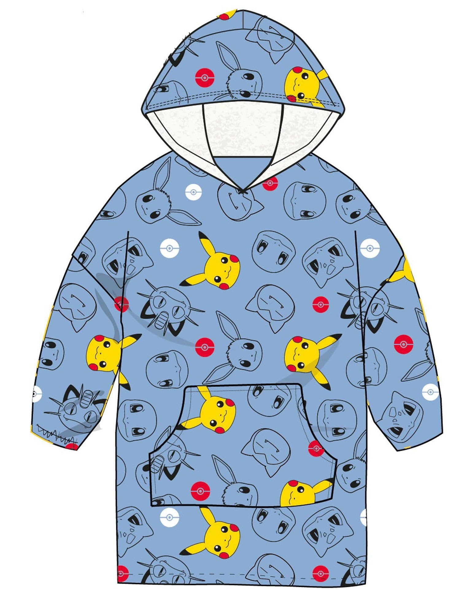 Strandtuch Pokemon Badeponcho Kinder Oversize 100% Polyester