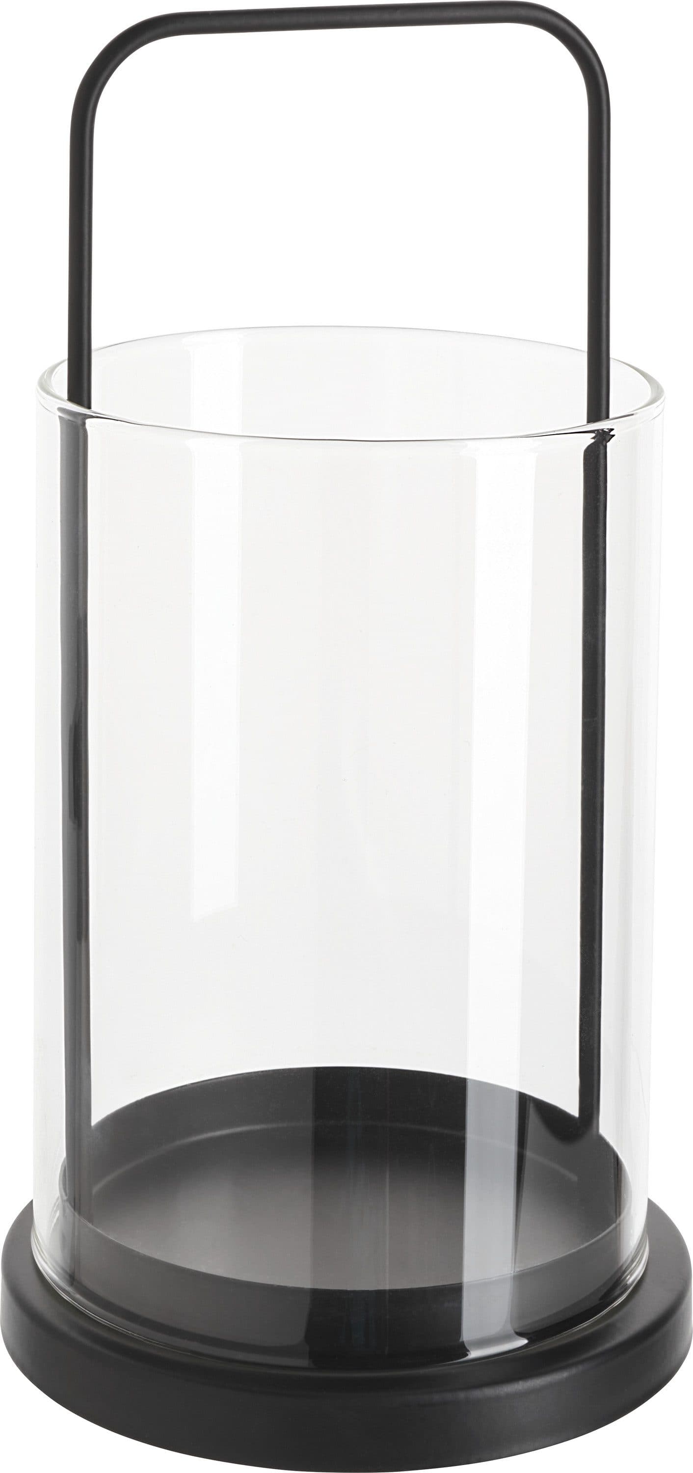 VBS Windlicht Laterne Noir 2 St Metall Glas