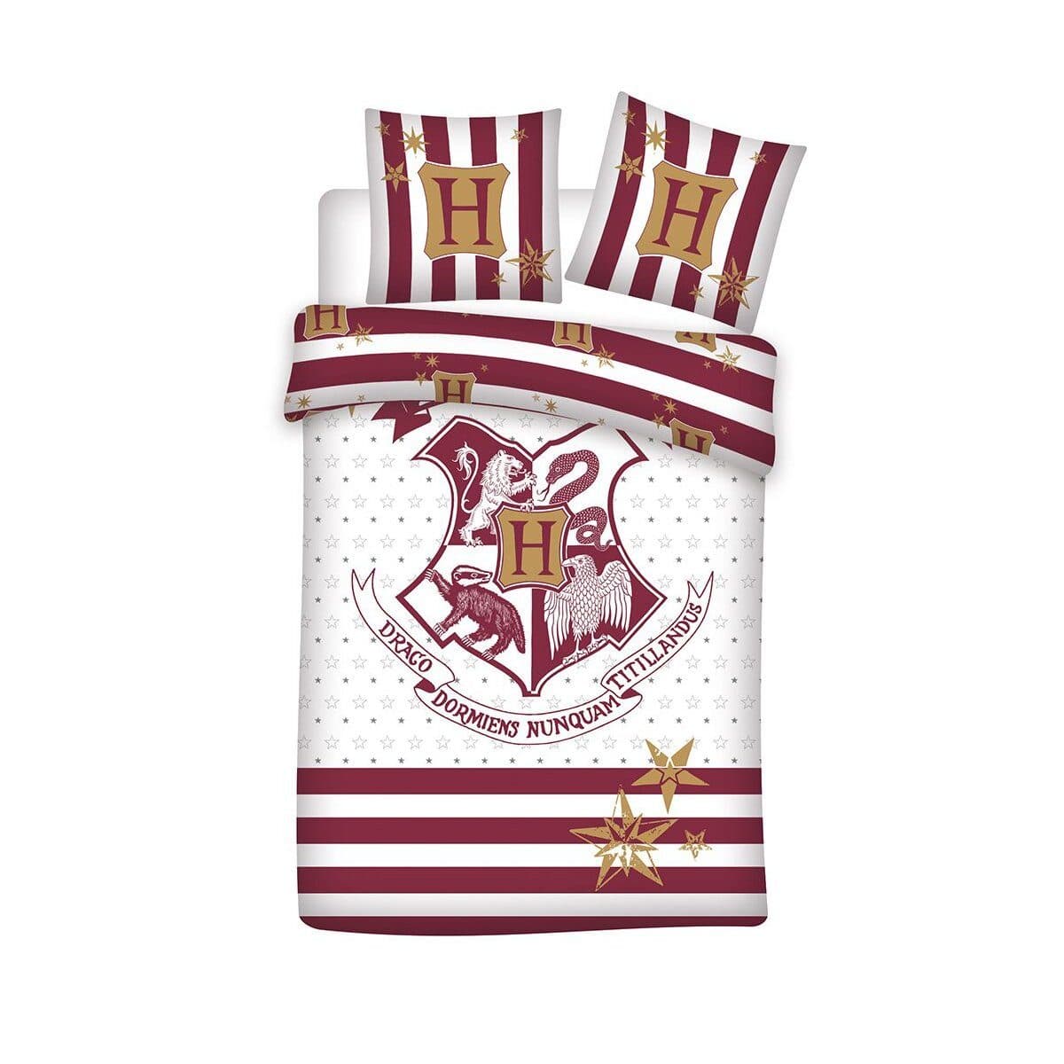 Harry Potter Bettwäsche 100% Bio-Baumwolle 2x Kissenbezüge