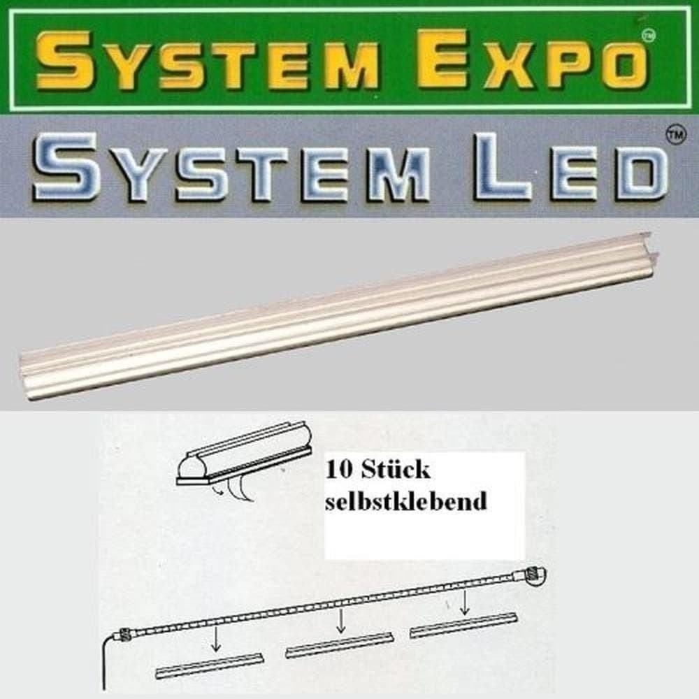 STAR LED-Lichterschlauch Befestigungsschiene System Expo/LED 10 Stück