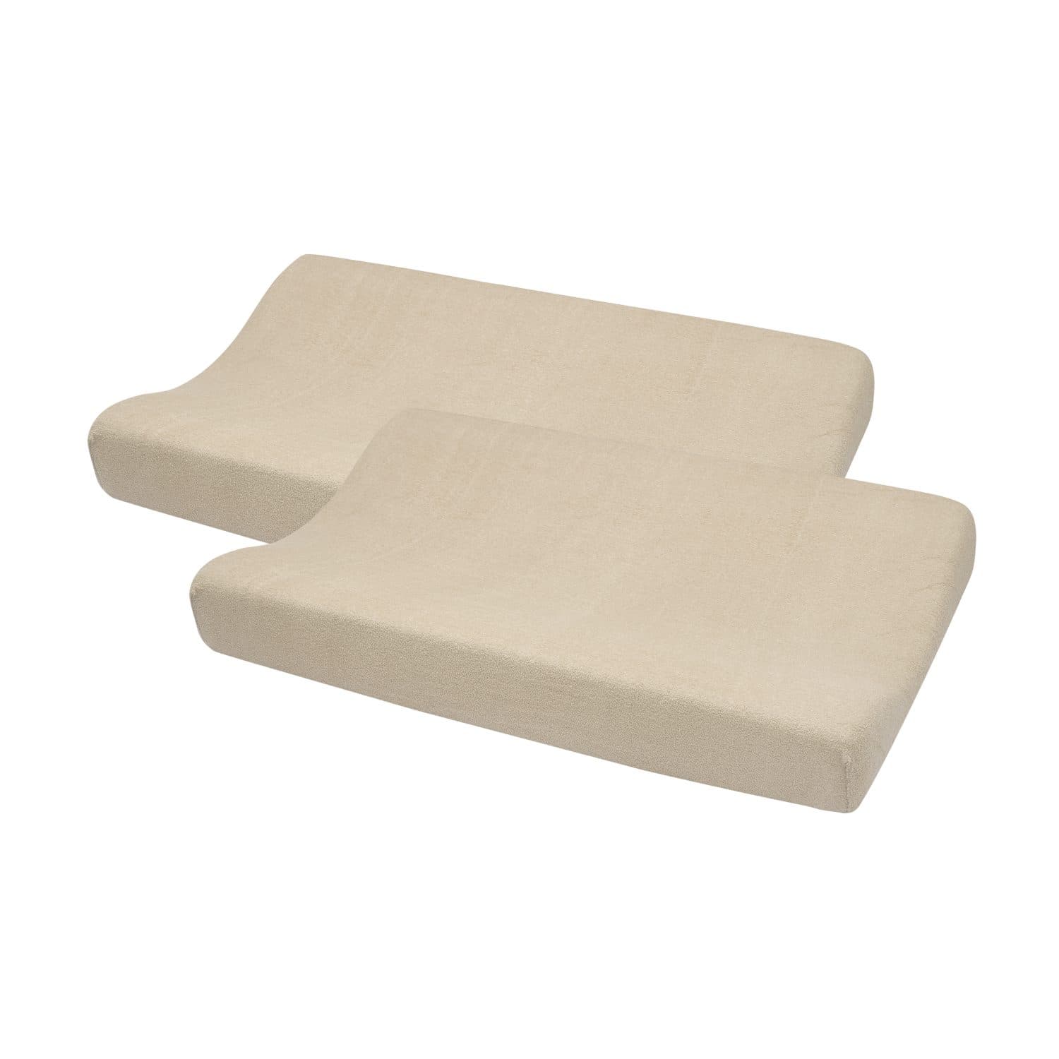 Meyco Baby Wickelauflagenbezug Sand 2er-Pack