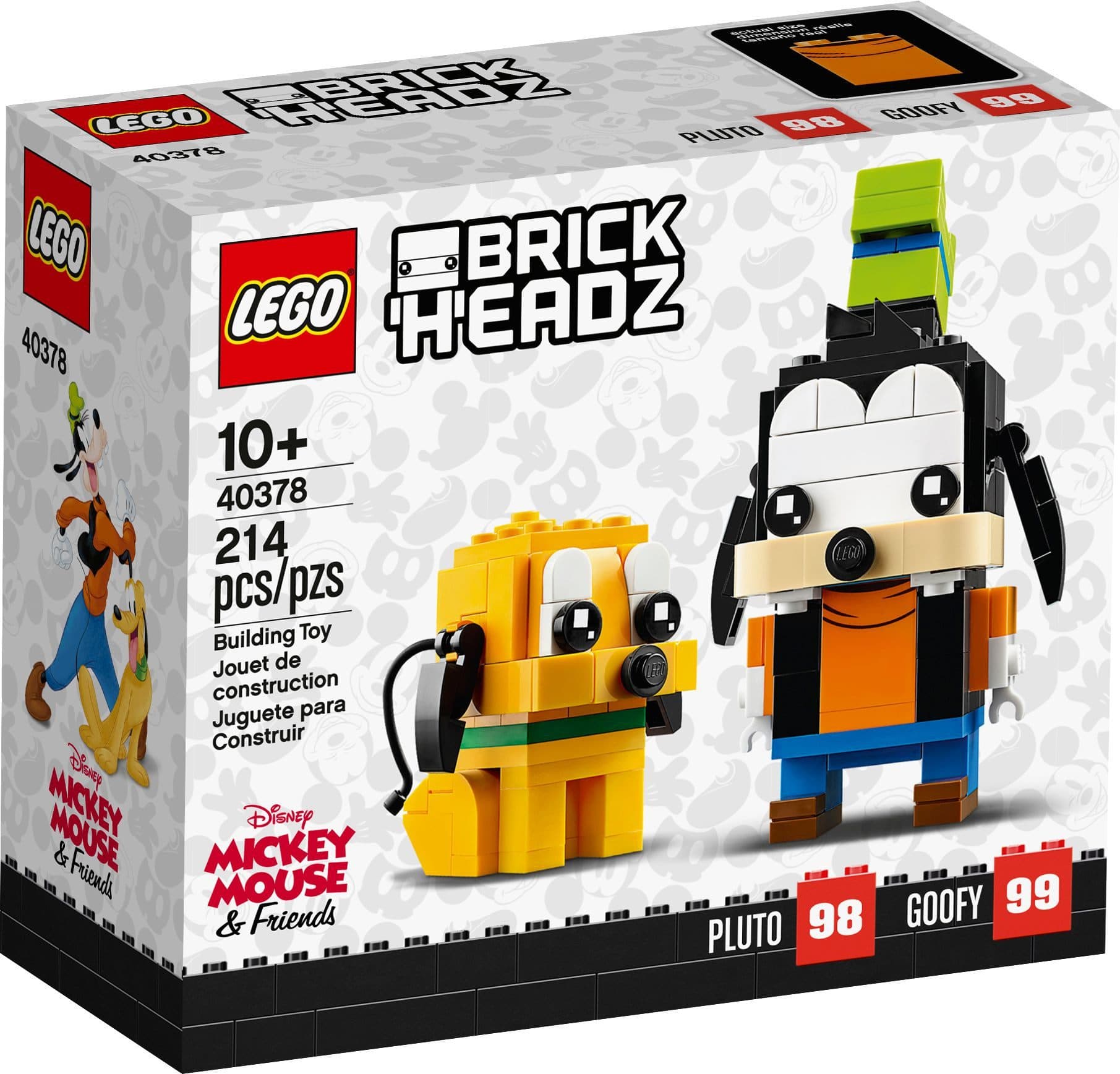 LEGO BrickHeadz 40378 Goofy & Pluto Konstruktionsspielsteine 214 St