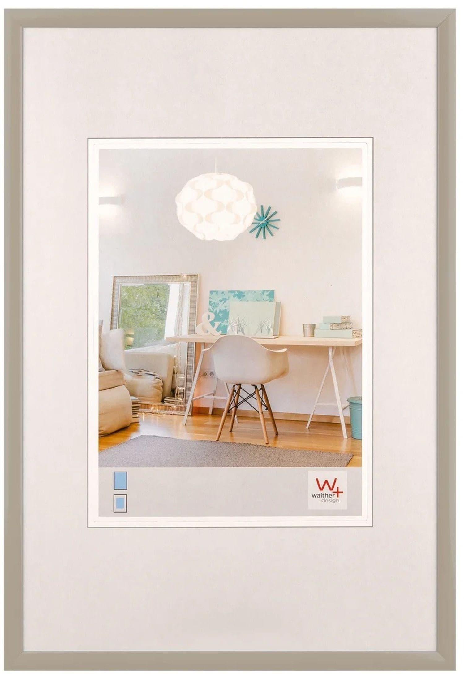 Walther Bilderrahmen KV050T New Lifestyle Grau 40x50cm
