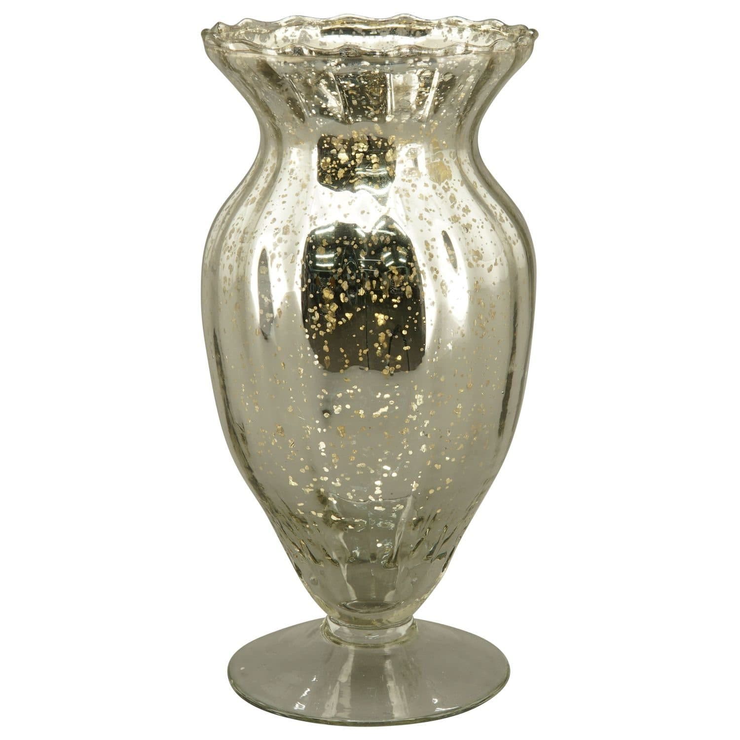 Exner GmbH Dekovase Vase Verrerie Silber Glas