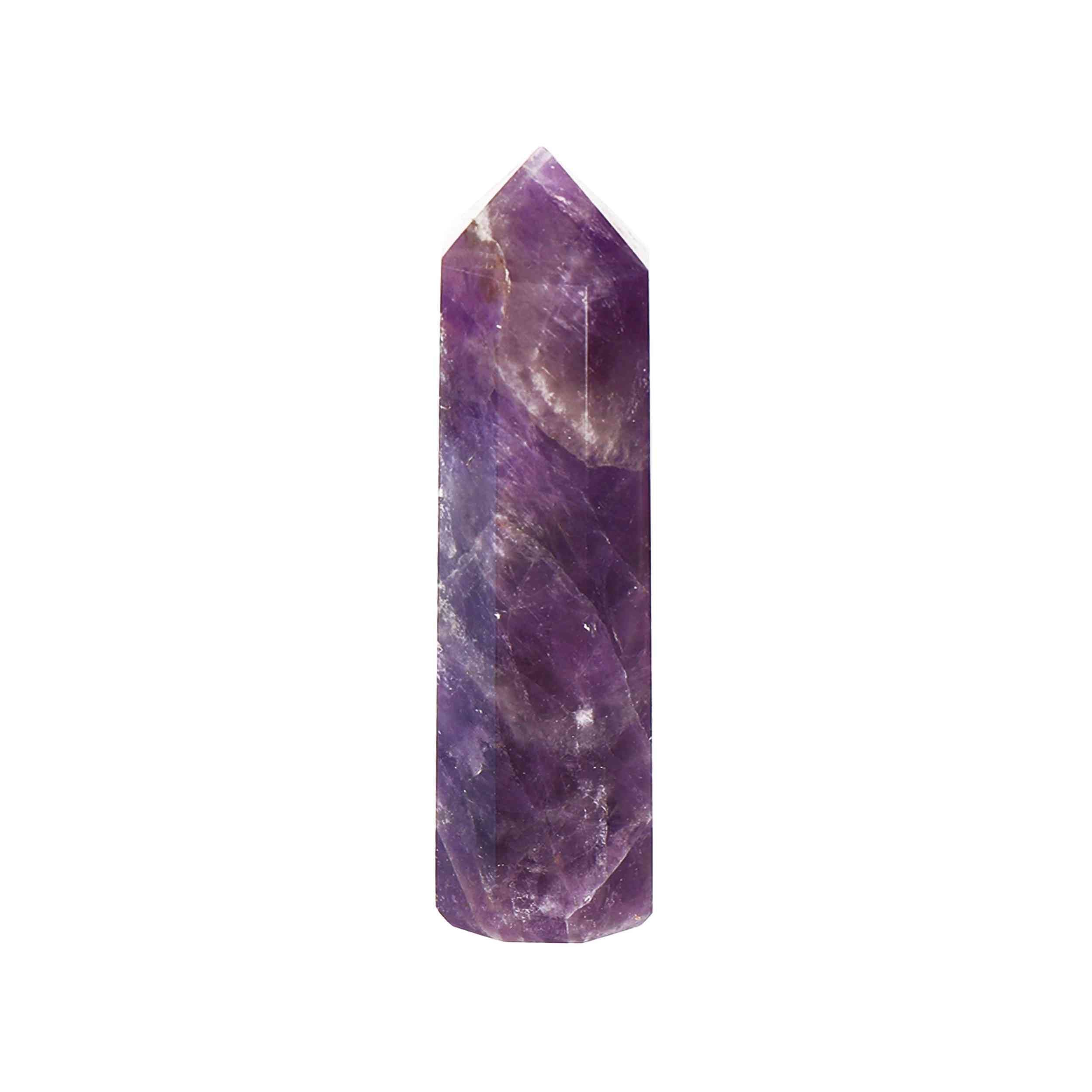 NKlaus Amethyst Obelisk Naturstein Deko Violett