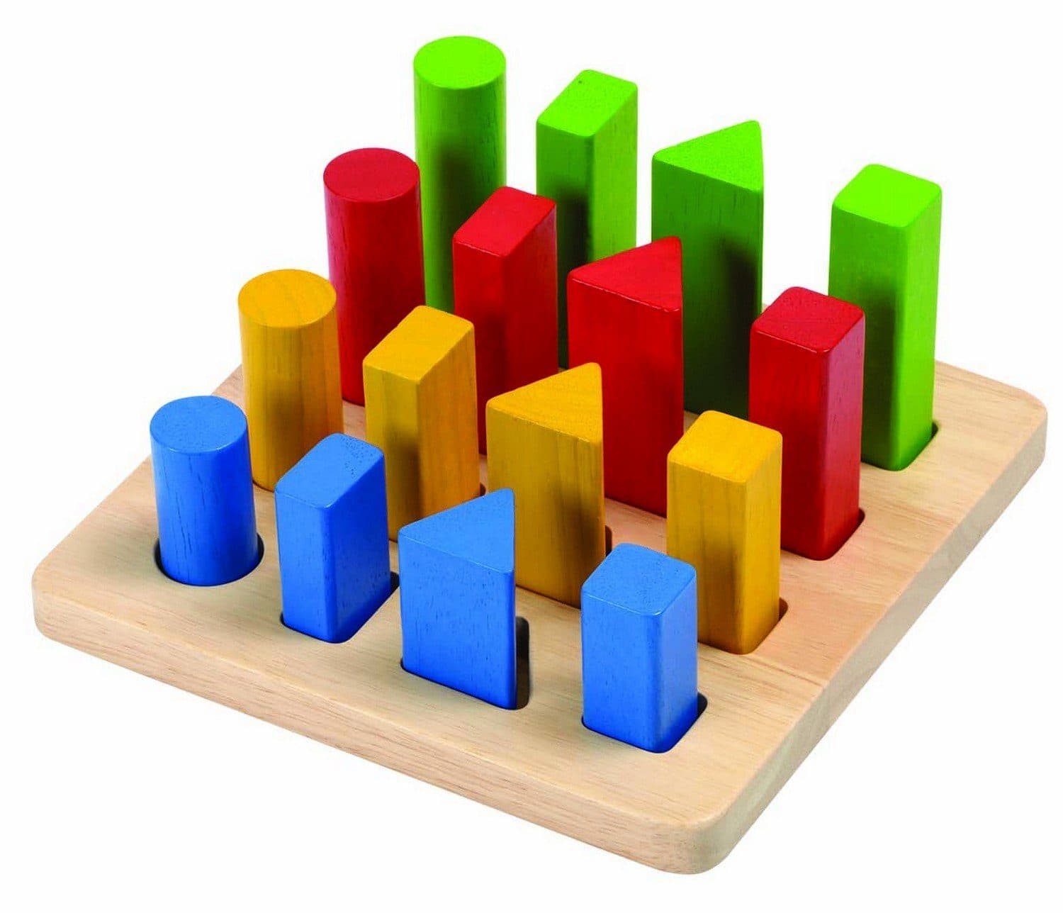 Plantoys Lernspielzeug Geometrie Stifte Bunt