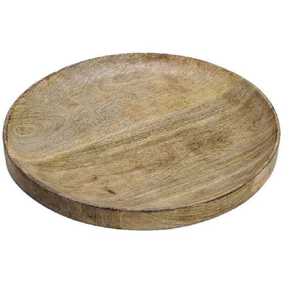 Wurm Dekoschale Mango Holz Silber Modern