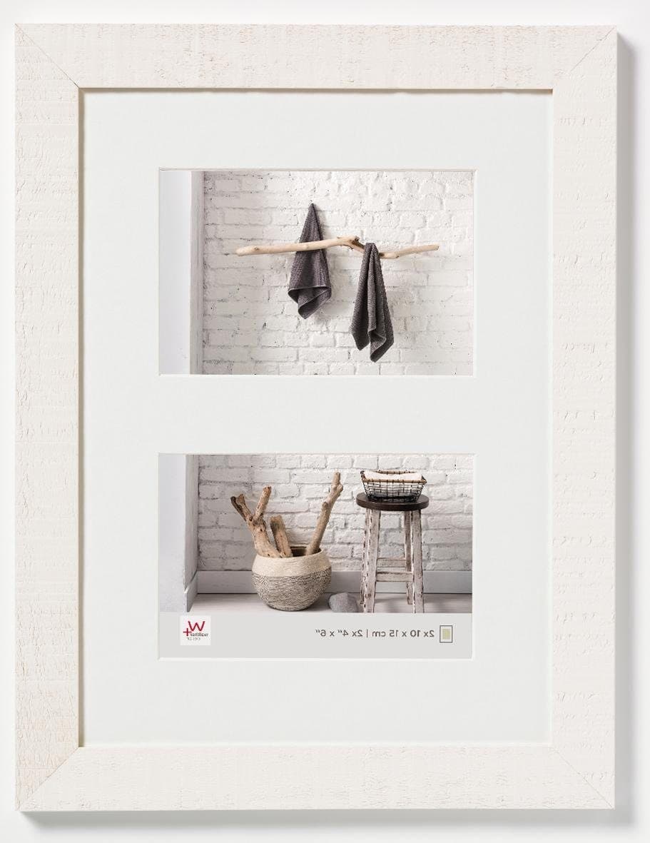 Walther Galerie Home 2x 10x15cm polarweiss Passepartout