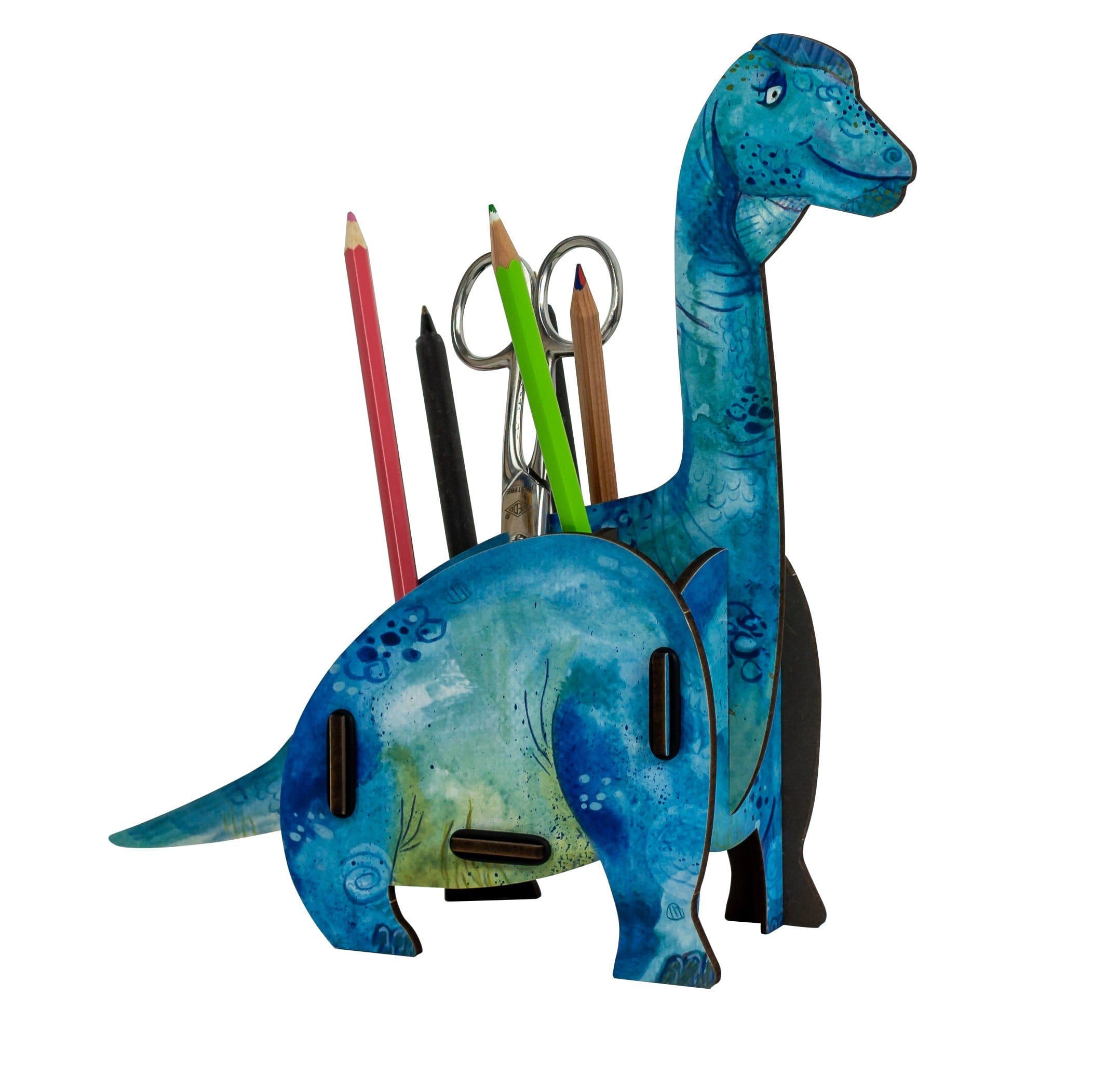WERKHAUS Stiftebox Dinos Brachiosaurus Aufbewahrungsbox Bunt
