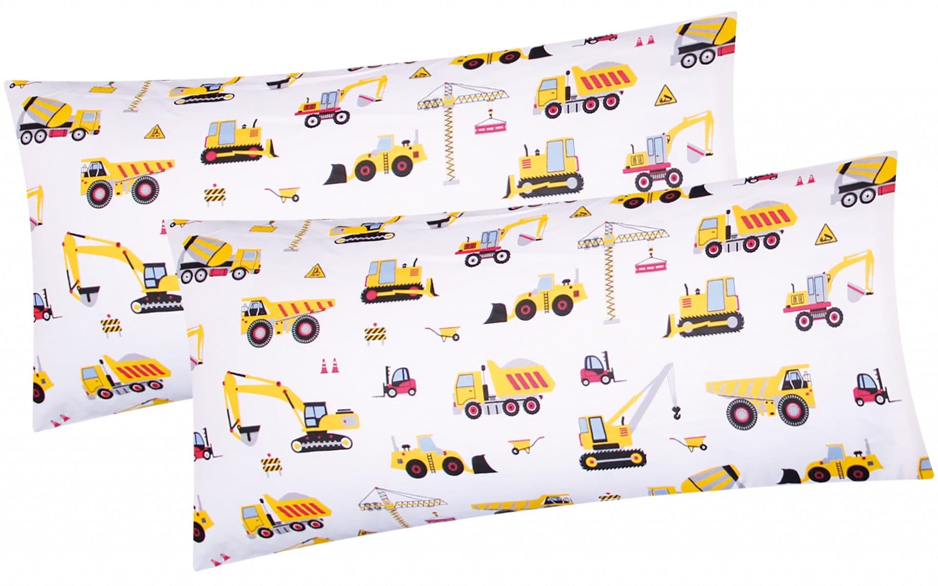 Heubergshop Kissenbezug 2er Set 40x80cm Bagger Kinder