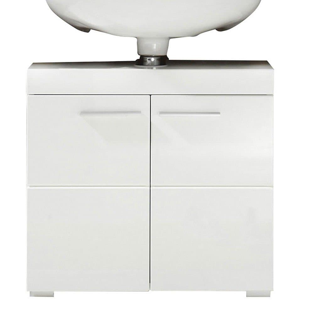 trendteam Waschbeckenunterschrank Weiß Modern 60cm
