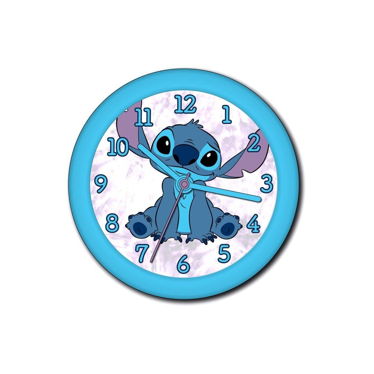 Lilo & Stitch Wanduhr Bunt Leise Kinderzimmer-Uhr