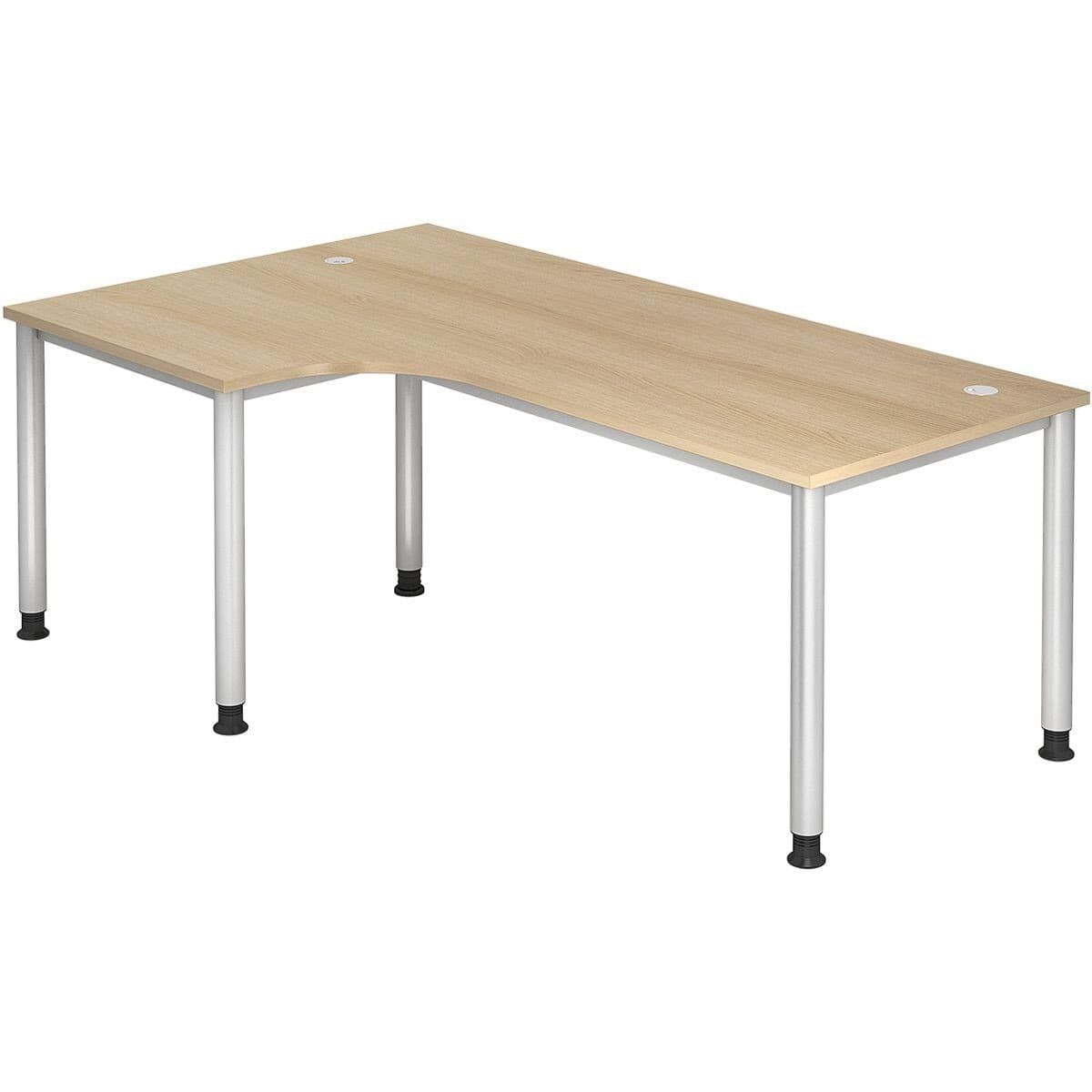 Otto Office Premium Eckschreibtisch 200 cm höhenverstellbar Braun