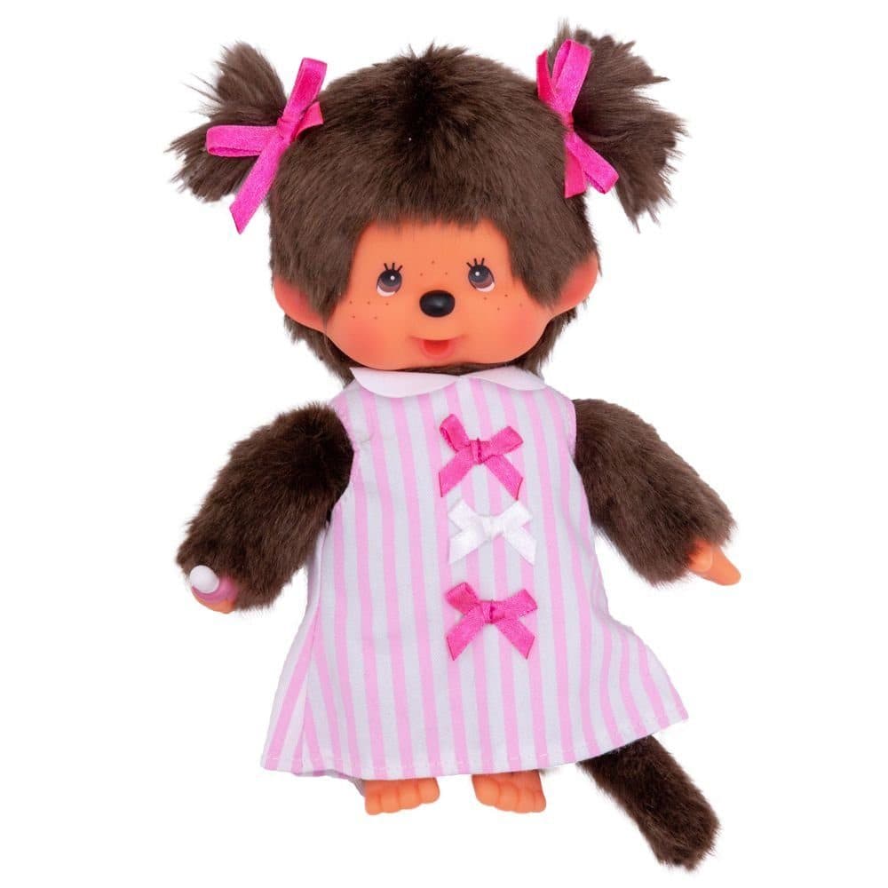 Monchhichi Plüschfigur Mädchen im Schleifen-Kleid 20 cm