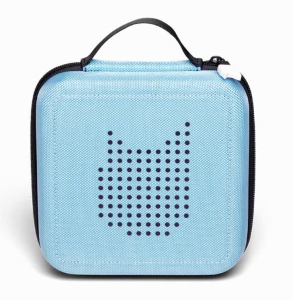 tonies Transportbehälter Tonie Transporter Canvas Blau für 8-12 Tonies