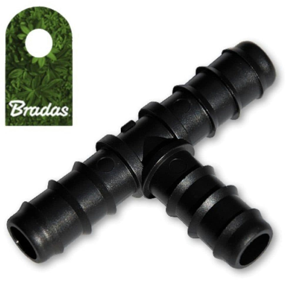 Bradas T-Stück Zubehör für Tropfschlauch 3 x 16mm