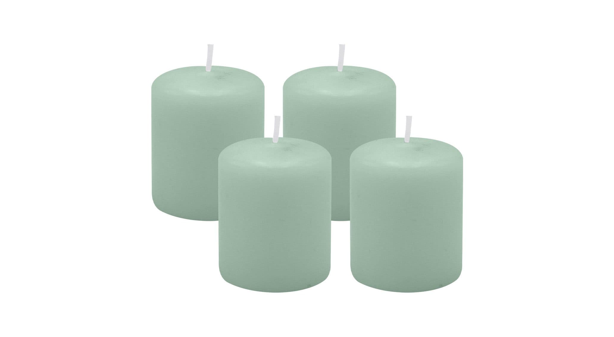 Adventskranzkerze aus Paraffin in Seafoam Seegrün