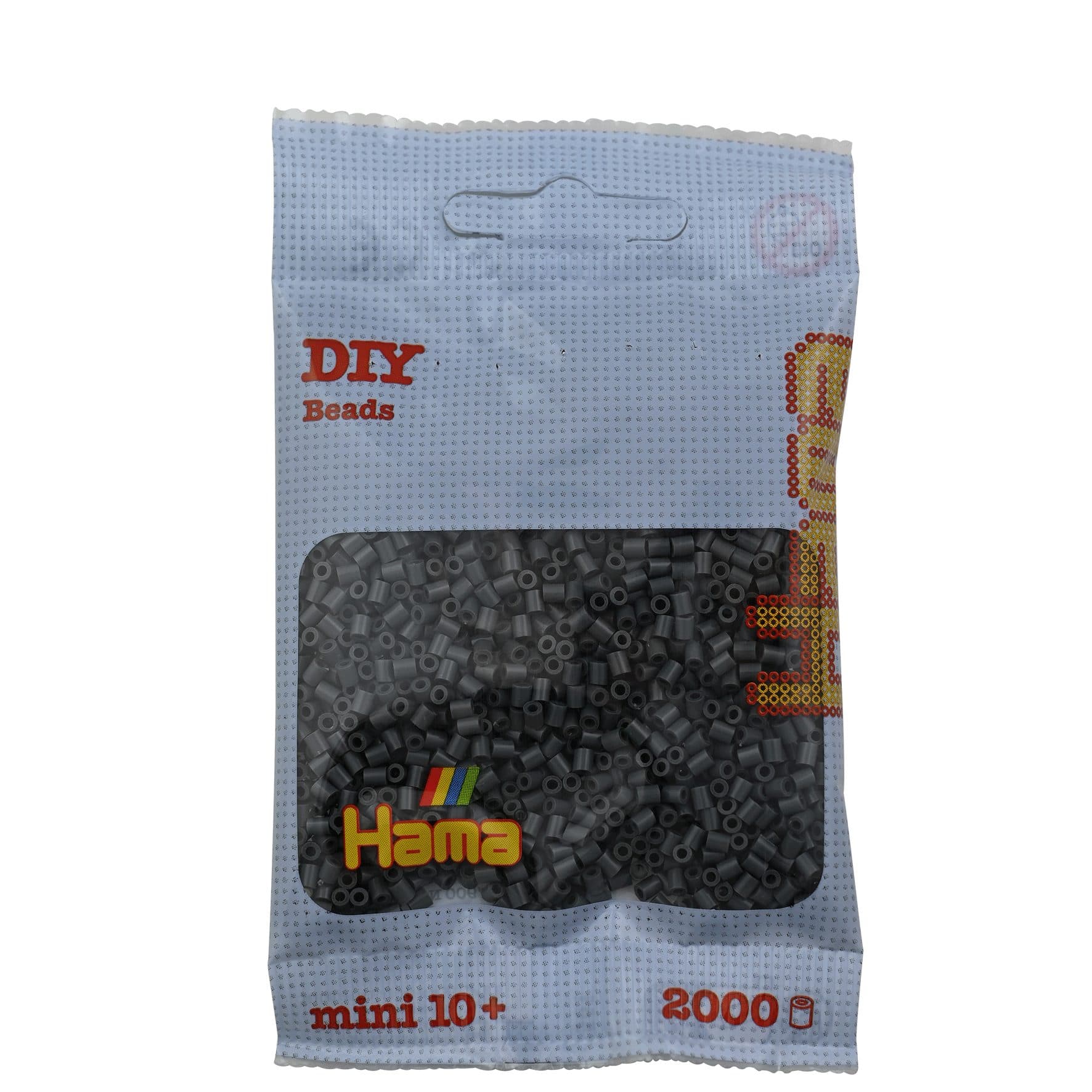 Hama Mini Bügelperlen 2000er Packung Dunkelgrau 2,5mm