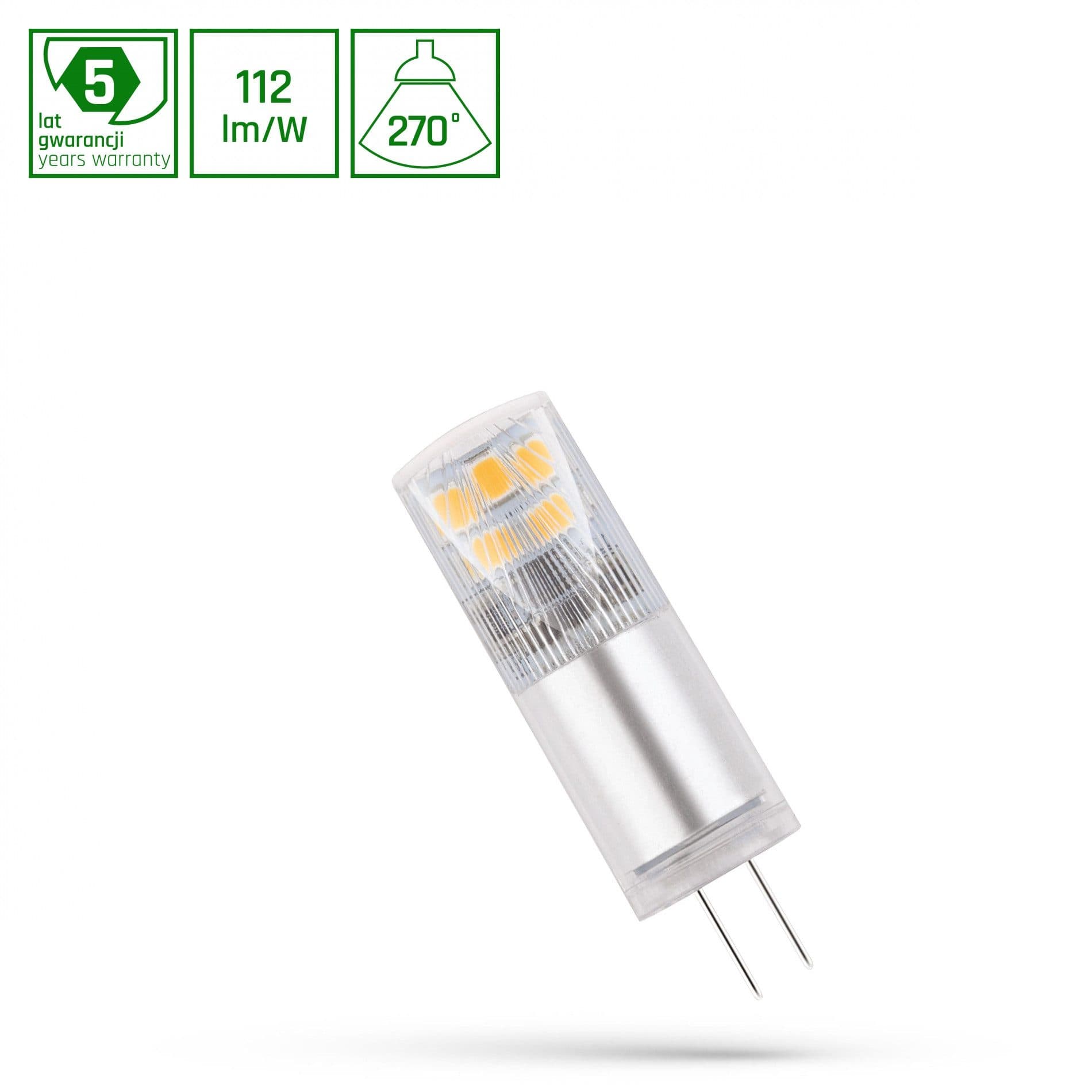 Spectrum LED-Leuchtmittel LED G4 2,5W Neutralweiß 4000K