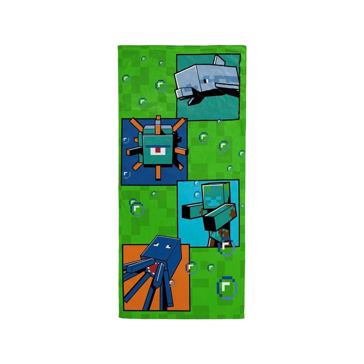 Minecraft Badetuch 70x140cm Ocean Depths Strandtuch 100% Baumwolle