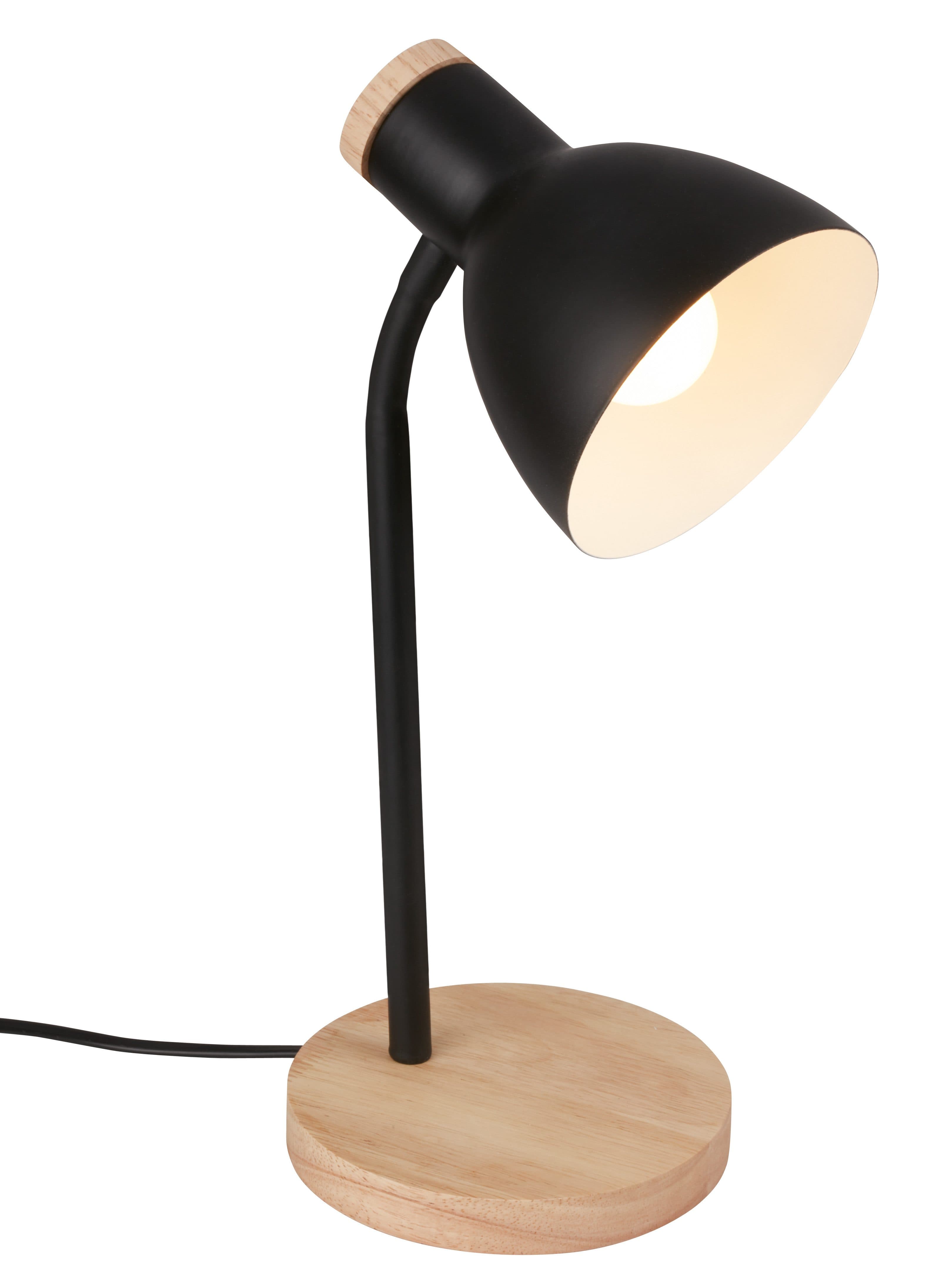 Briloner Leuchten Tischleuchte PREP 7659015 Schwarz Holz