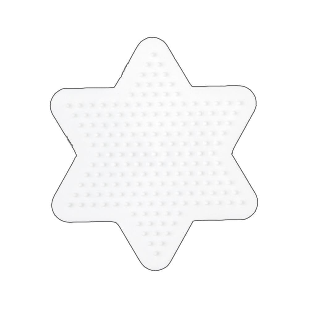 Hama Bügelperlen Stiftplatte Stern klein Weiß