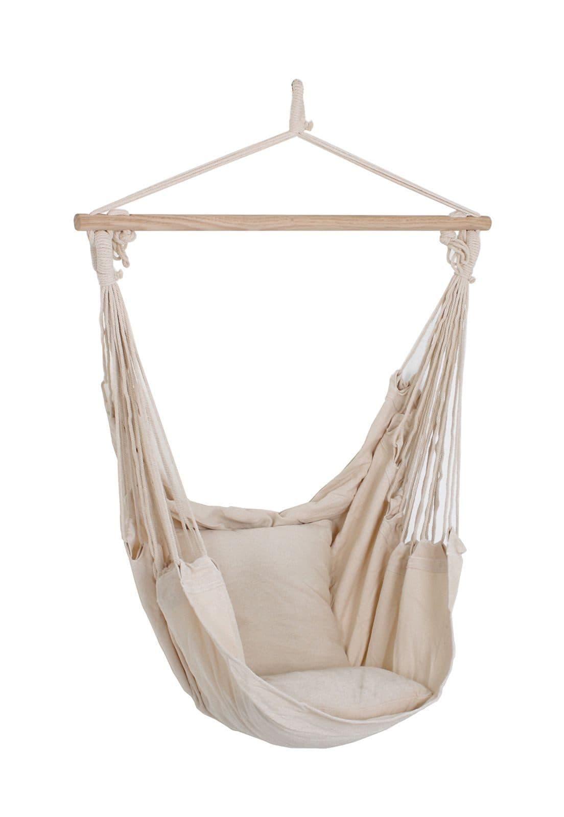 Gemütlicher Hängesessel mit 2 Kissen