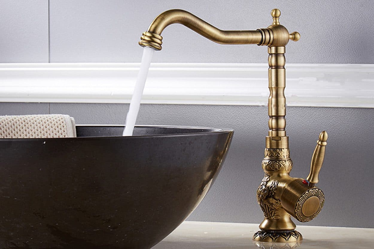 Kinaree Badarmatur Retro Wasserhahn Messing Asiatisch