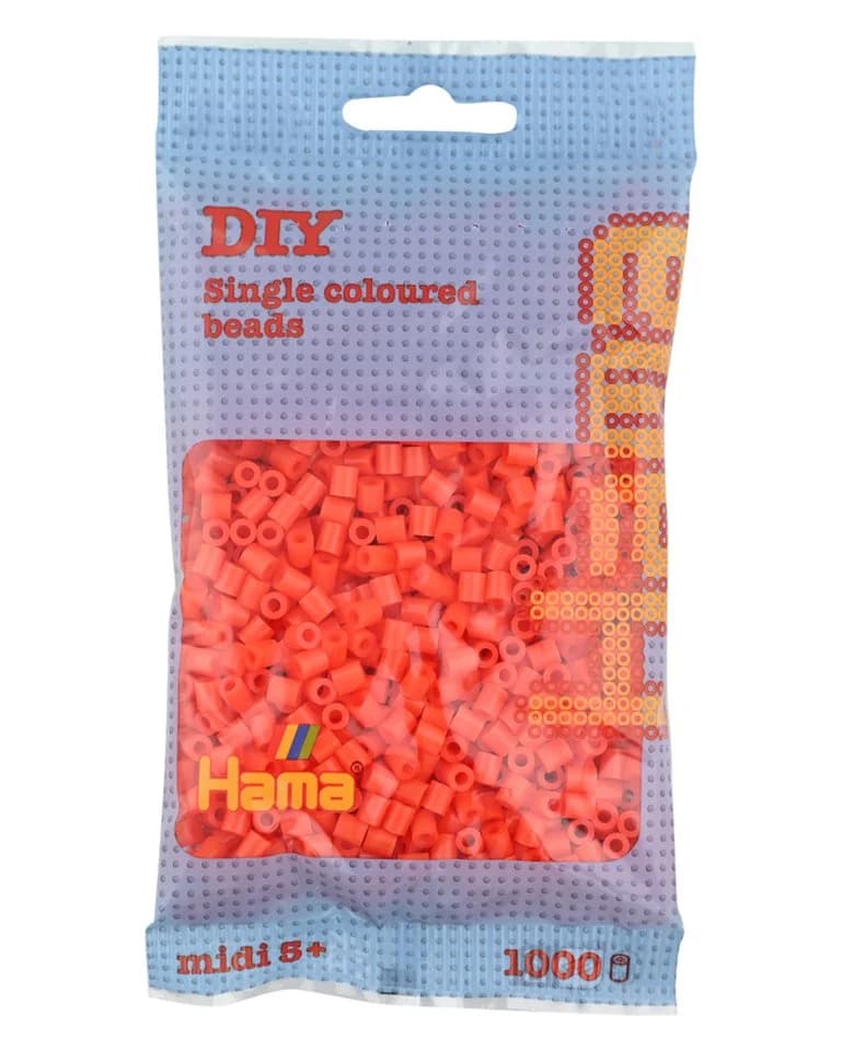 Hama Bügelperlen Beutel mit 1000 Midi-Bügelperlen Orange